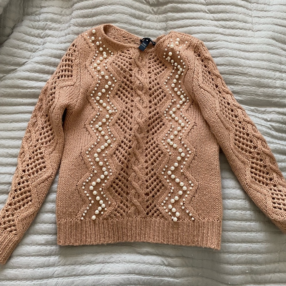 Aqua knit sweater XS size